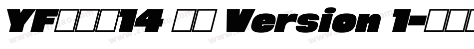 YFの像素14 常规 Version 1字体转换